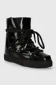 Кожаные сапоги Inuikii Full Leather Naplack Wedge чёрный