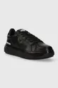 Δερμάτινα αθλητικά παπούτσια Love Moschino BOLD40 μαύρο