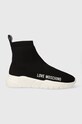 Love Moschino sneakersy RUNNING35 platforma czarny JA15343G0HIZ4000