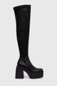 črna Elegantni škornji Steve Madden Tremec Ženski