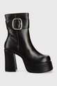 Steve Madden cizme de piele Siren peste 8 cm negru SM11002628.017