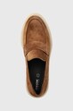 Geox mokasyny zamszowe D IRIDEA A brązowy D36HRA.00023.C0013