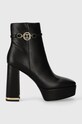 Twinset botki słupek czarny 232TCP134.00006