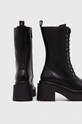 Scarpe Patrizia Pepe stivali da motociclista in pelle 2Y0006.L078.K103 nero