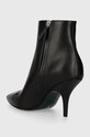 Obuv Kožené členkové topánky Patrizia Pepe 2Y0010.L048.K103 čierna