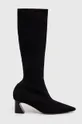 črna Elegantni škornji Patrizia Pepe Ženski