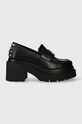 Patrizia Pepe mocasini de piele piele negru 2Z0012.L078.K103