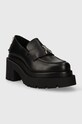 Patrizia Pepe mocasini de piele 2Z0012.L078.K103 negru AW23