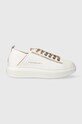 Kožené sneakers boty Alexander Smith WEMBLEY plochá bílá ASAYE1D02WCP