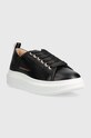 Usnjene superge Alexander Smith WEMBLEY ASAYE1D06BLK črna AW23