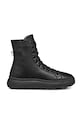 Geox cizme de piele D SPHERICA EC4.1 D cu snur negru D36TCD.00085.C9999