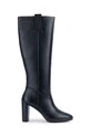 Vysoké čižmy Geox D WALK PLEASURE 85 A okrúhla čierna D36TFA.00043.C9999