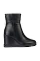 Geox cizme de piele D ELIDEA WEDGE B neizolat negru D36VQB.00043.C9999
