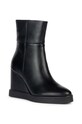Geox cizme de piele D ELIDEA WEDGE B D36VQB.00043.C9999 negru AW23
