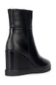 Geox cizme de piele D ELIDEA WEDGE B negru D36VQB.00043.C9999