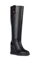 Δερμάτινες μπότες Geox D ELIDEA WEDGE C D36VQC.00043.C9999 μαύρο AW23
