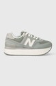 New Balance suede sneakers WL574ZSG low turquoise WL574ZSG
