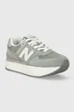 New Balance suede sneakers WL574ZSG turquoise