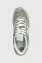 tyrkysová Semišové sneakers boty New Balance WL574ZSG