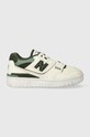 Kožené tenisky New Balance BBW550DI usňová koža béžová BBW550DI