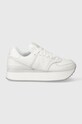 New Balance leather sneakers WL574ZFW grain leather white WL574ZFW
