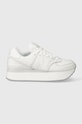 New Balance sneakers in pelle WL574ZFW platform bianco WL574ZFW