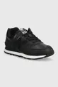 Δερμάτινα αθλητικά παπούτσια New Balance WL574IB2 μαύρο