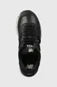 μαύρο Δερμάτινα αθλητικά παπούτσια New Balance WL574IB2