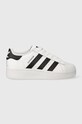adidas Originals sneakers din piele SUPERSTAR XLG mic de statură alb IF3001