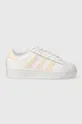 white adidas Originals leather sneakers SUPERSTAR XLG Women’s