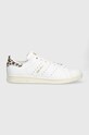 adidas Originals sneakersy skórzane Stan Smith skóra powlekana biały IE4634