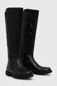 Usnjeni elegantni škornji Camper Neuman črna