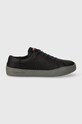 Camper sneakers din piele Peu Touring plată negru K200877.031