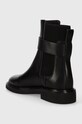 Obuwie Tory Burch sztyblety skórzane DOUBLE T CHELSEA BOOT 152831.004 czarny