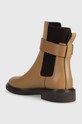 Încălțăminte Tory Burch ghete chelsea de piele DOUBLE T CHELSEA BOOT 152831.200 maro
