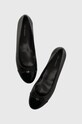 Kožené balerínky Tory Burch CAP-TOE BALLET lakovaná koža čierna 154511.004