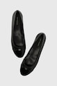 Tory Burch baleriny skórzane CAP-TOE BALLET skóra lakierowana czarny 154511.004