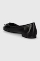 Tory Burch baleriny skórzane CAP-TOE BALLET czarny 154511.004