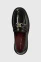 crna Kožne mokasinke Tommy Hilfiger TH HARDWARE LOAFER