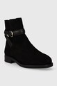 Gležnječe od brušene kože Tommy Hilfiger ELEVATED ESSENT BOOT THERMO SDE FW0FW07482 crna AW23