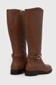 Încălțăminte Tommy Hilfiger ghete de piele ELEVATED ESSENT THERMO LONGBOOT FW0FW07484 maro