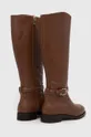 Usnjeni elegantni škornji Tommy Hilfiger ELEVATED ESSENT THERMO LONGBOOT Zunanjost: Naravno usnje Notranjost: Tekstilni material, Naravno usnje Podplat: Sintetični material