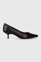 Tommy Hilfiger szpilki POINTY KITTEN HEEL PUMP 5-8 cm czarny FW0FW07524
