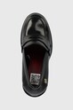 Tommy Hilfiger czółenka skórzane TOMMY ESSENTIAL LOAFER PUMP czarny FW0FW07532