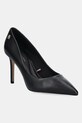 Tommy Hilfiger stilettos de piele ESSENTIAL POINTED PUMP subțire negru FW0FW07533
