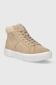 Tommy Hilfiger sneakersy zamszowe VULC SUEDE SNEAKER HI FW0FW07549 beżowy AW23