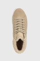 Tommy Hilfiger sneakersy zamszowe VULC SUEDE SNEAKER HI beżowy FW0FW07549
