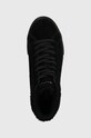 Superge iz semiša Tommy Hilfiger VULC SUEDE SNEAKER HI črna FW0FW07549