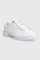Tommy Hilfiger sneakersy skórzane GOLDEN HW COURT SNEAKER FW0FW07560 biały AW23