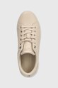 Tommy Hilfiger sneakersy skórzane GOLDEN HW COURT SNEAKER beżowy FW0FW07560